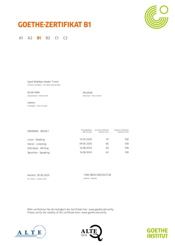German Language Levels A1 to C2 – Complete Guide for Students in Pakistan 6 Best institute for German Language in Pakistan