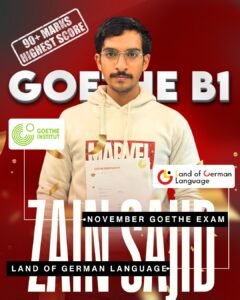 Home 13 Goethe B1 90+ Marks Case Study – Zain Sajid