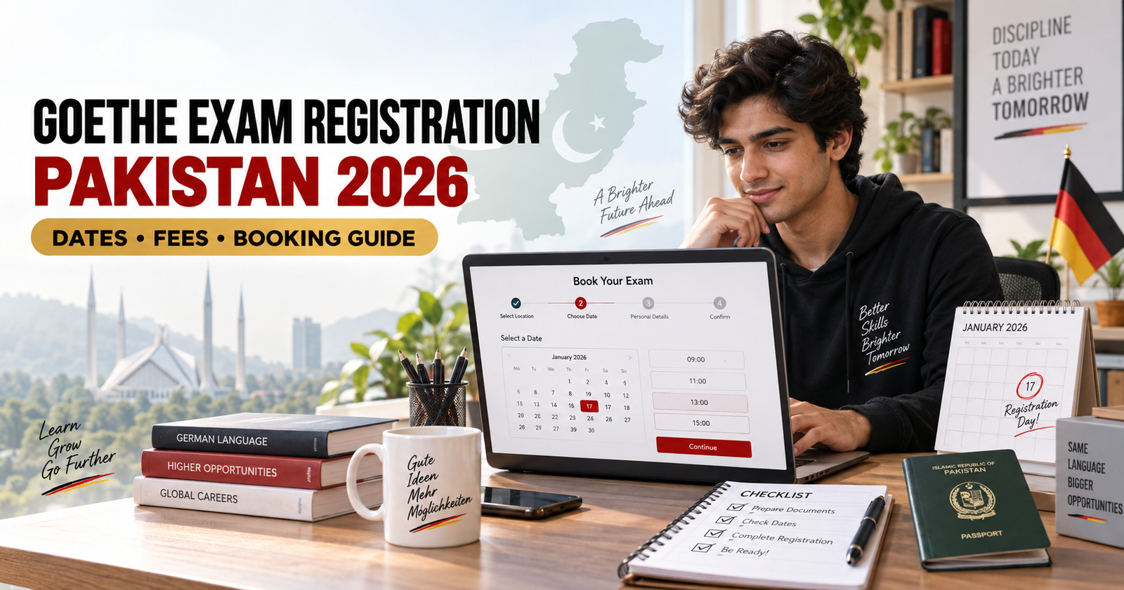 Goethe exam registration Pakistan 2026